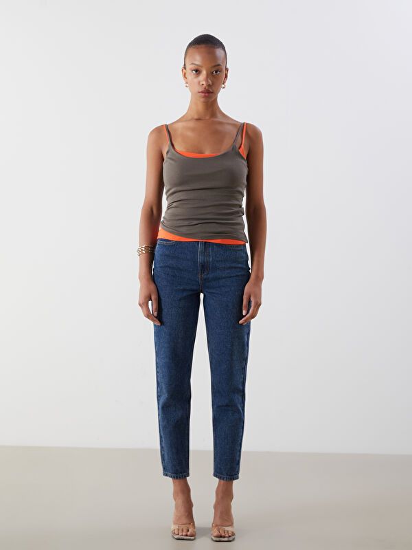 Moudda LC Waikiki - Pantalon jean tissé basique Femme Rodéo noir - Tunisie 1