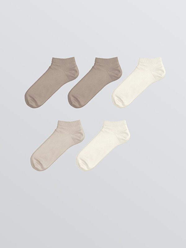 Moudda LC Waikiki - Chaussettes pour sneakers Femme Ecru - Tunisie 1