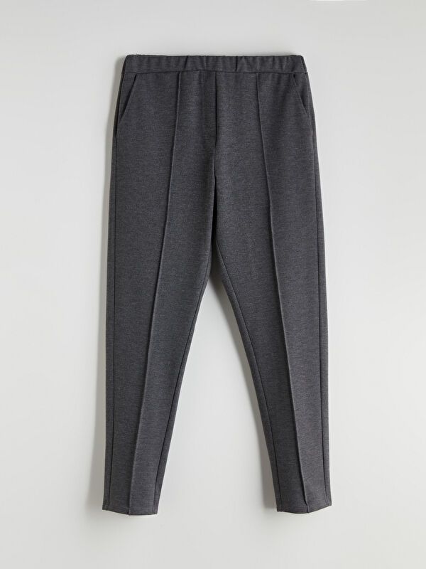 Moudda LC Waikiki - Pantalon tissé moyen basique Femme Anthracite - Tunisie 1