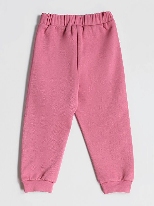 Moudda LC Waikiki - Pantalon jersey basique Fille Rose poudre - Tunisie 2