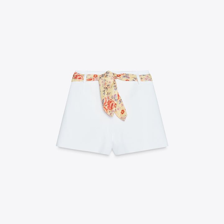 Moudda ZARA - Short - Taille Haute & Ceinture Foulard - Tunisie 1