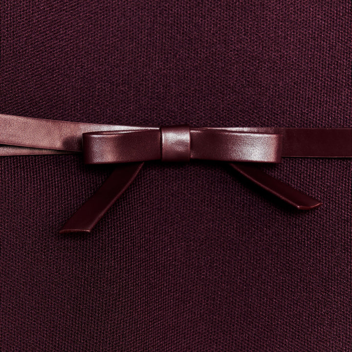 Moudda ZARA - Top - Col Bateau, Grenat & Ceinture Lacet - Tunisie 3