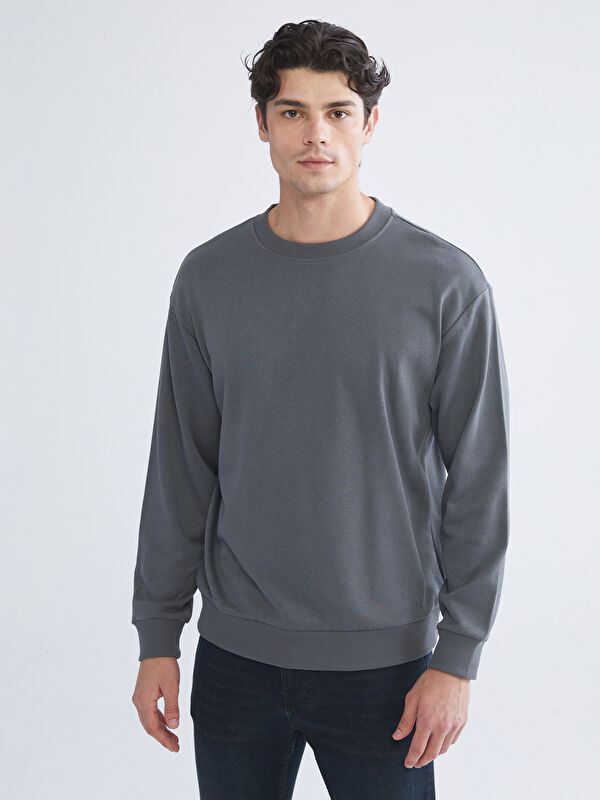 Moudda LC Waikiki - Sweatshirt en jersey Homme Gris foncé - Tunisie 1