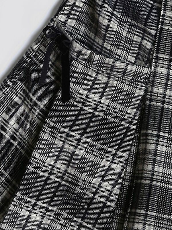 Moudda LC Waikiki - Jupe tissée Fille Carreaux gris foncé - Tunisie 4