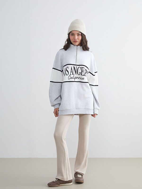 Moudda LC Waikiki - Pantalon en jersey Femme Mélange beige - Tunisie 1