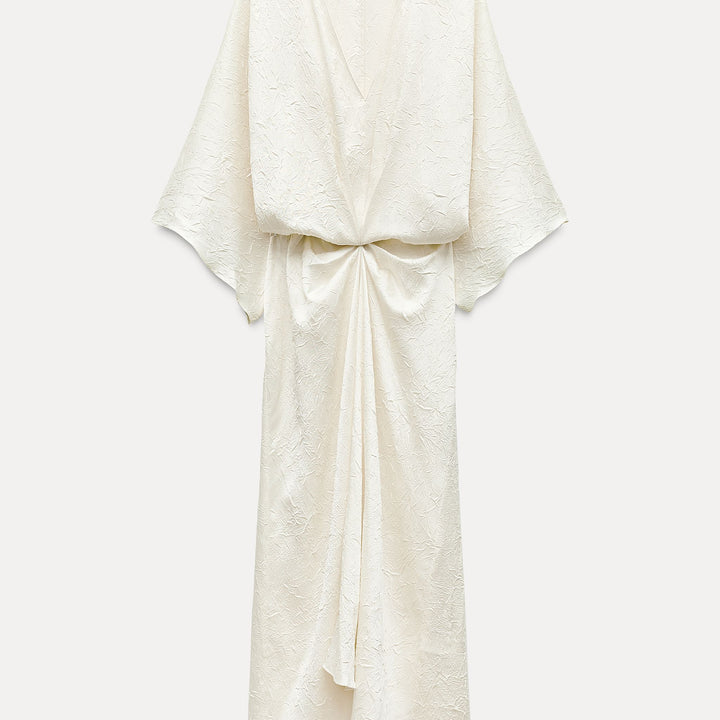 Moudda ZARA - Robe mi-longue encolure en V froissée - Tunisie 2