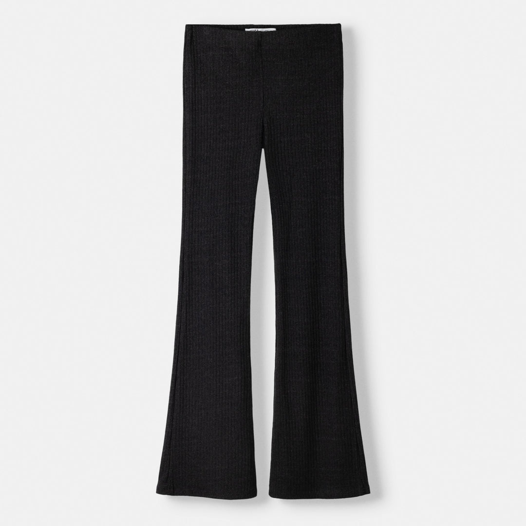 Moudda BERSHKA - Pantalon évasé avec ourlet côtelé - Tunisie 1