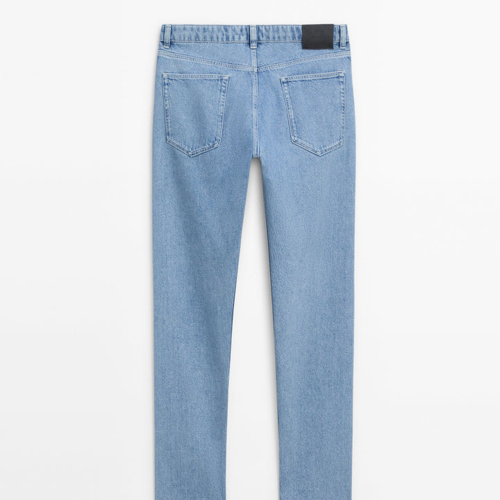 Moudda Massimo Dutti - Pantalon jean mi-délavé relaxed - Tunisie 5