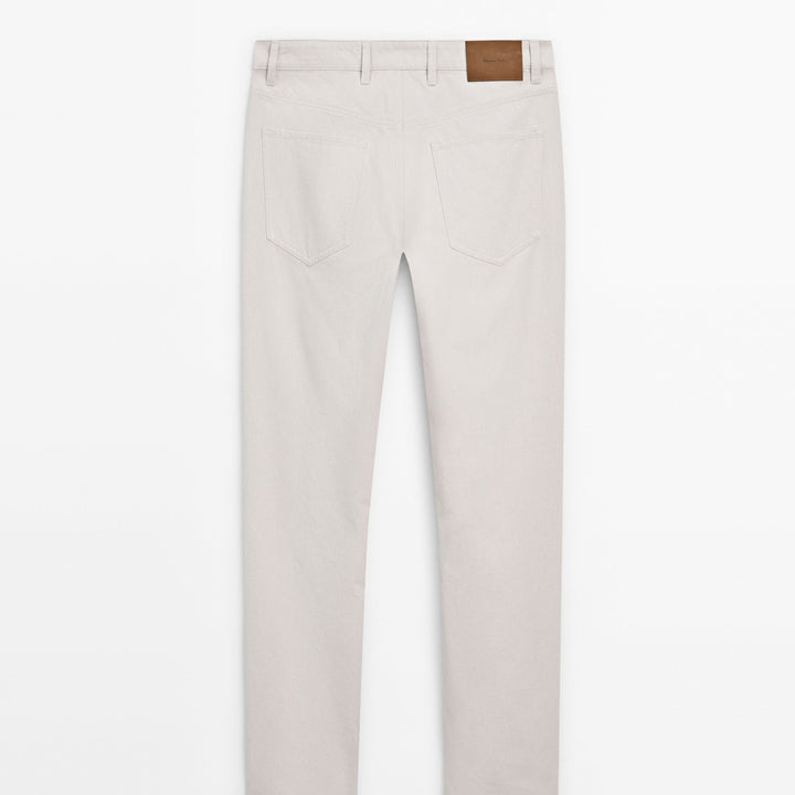 Moudda Massimo Dutti - Pantalon jean couleur denim coupe fuselée - Tunisie 6