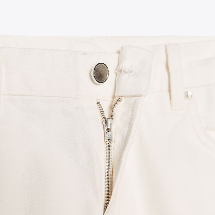 Moudda ZARA - Pantalon Droit Cropped - Écru - Tunisie 3