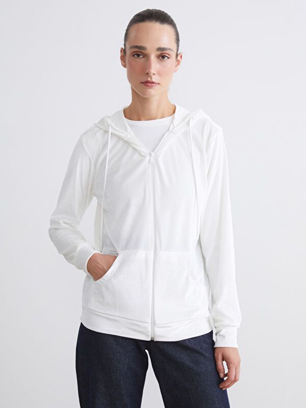 Moudda LC Waikiki - Cardigan jersey Femme Ecru - Tunisie 1