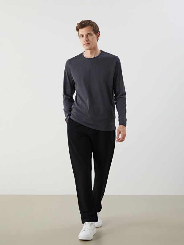 Moudda LC Waikiki - Pantalon jersey basique Homme Noir - Tunisie 1