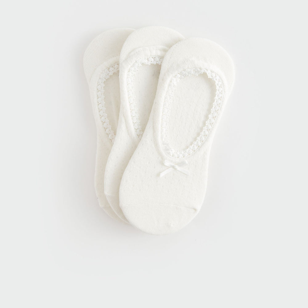 Moudda LC Waikiki - Chaussettes invisibles Femme Ecru - Tunisie 2