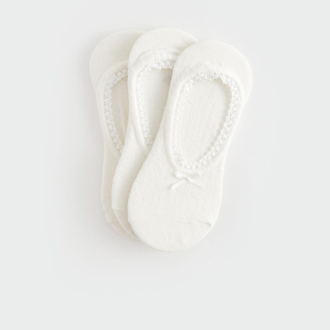 Moudda LC Waikiki - Chaussettes invisibles Femme Ecru - Tunisie 2