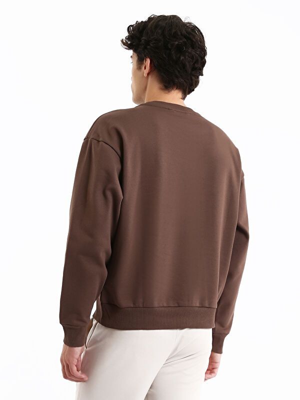 Moudda LC Waikiki - Sweatshirt en jersey Homme Brun - Tunisie 5