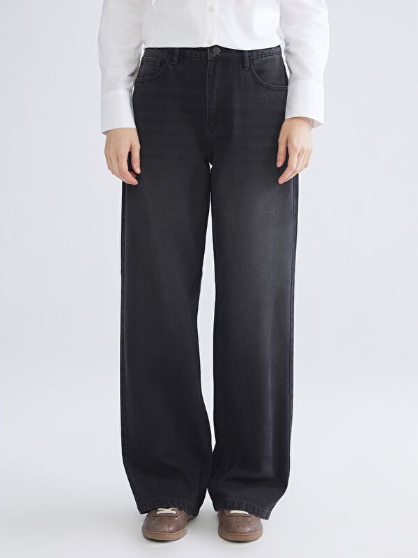 Moudda LC Waikiki - Pantalon jean tissé basique Femme Rodéo noir+m - Tunisie 2