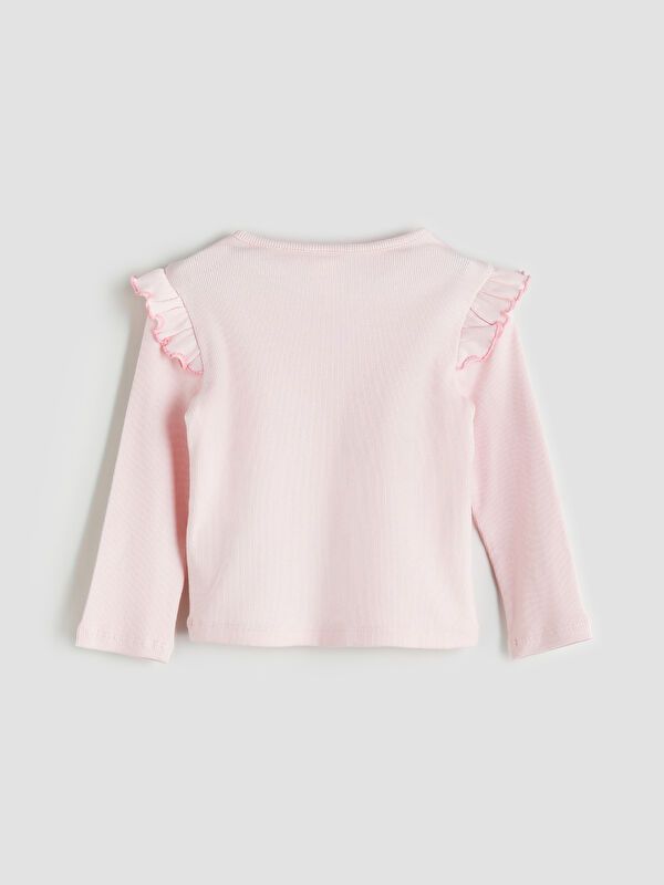 Moudda LC Waikiki - Body en jersey manches longues Fille Rose - Tunisie 2