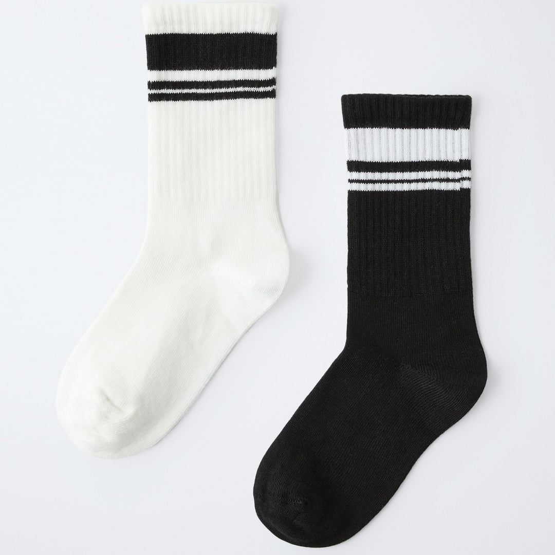 Moudda ZARA - Chaussettes Enfant - Rayures Noir & Blanc - Tunisie 3