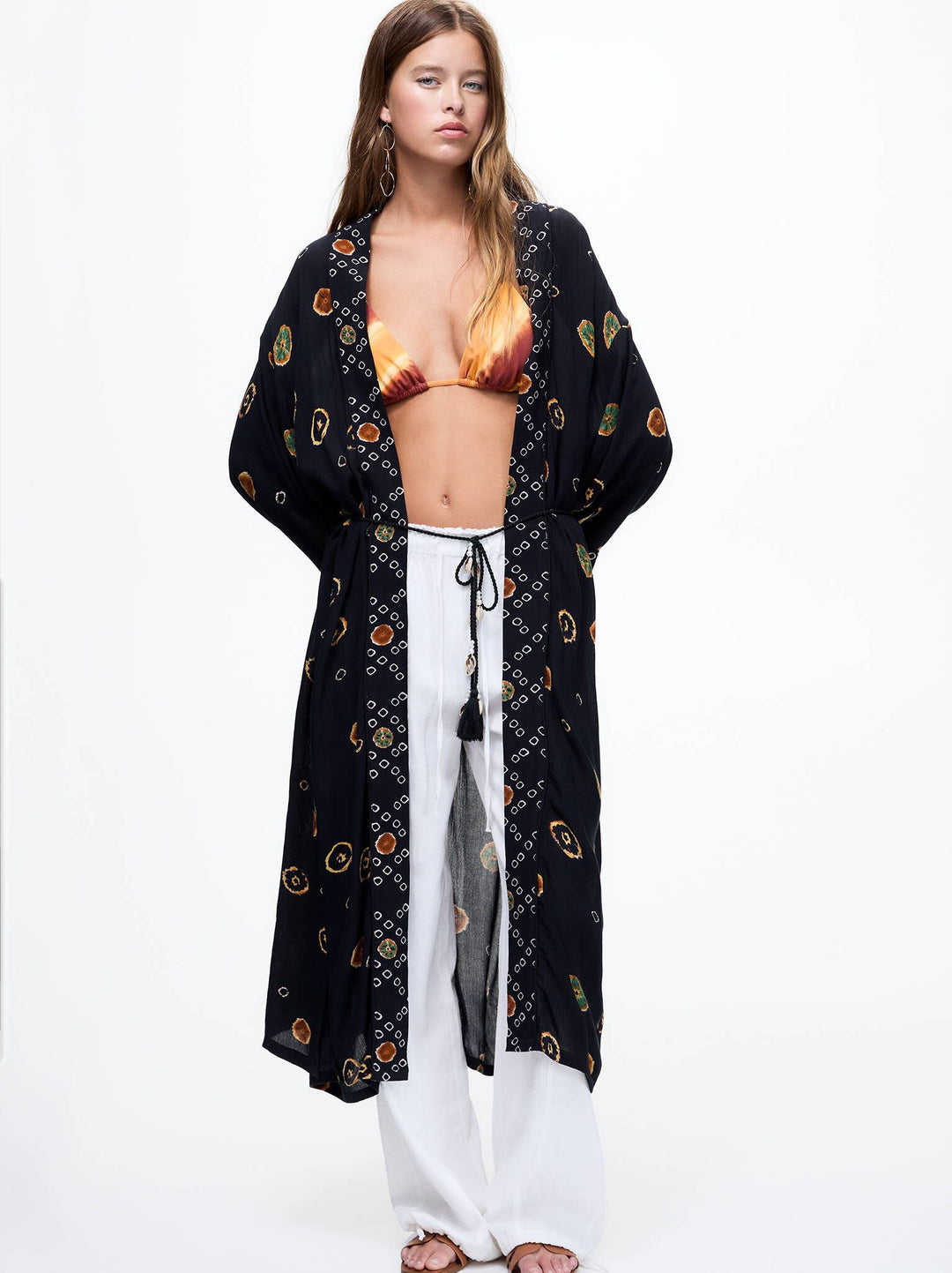 Moudda PULL & BEAR - Kimono Long Fluide Yeux - Tunisie 6