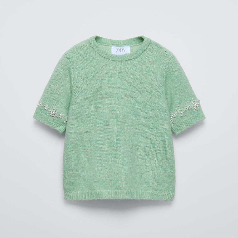 Moudda ZARA - Pull manches courtes perles – ensemble - Tunisie 2