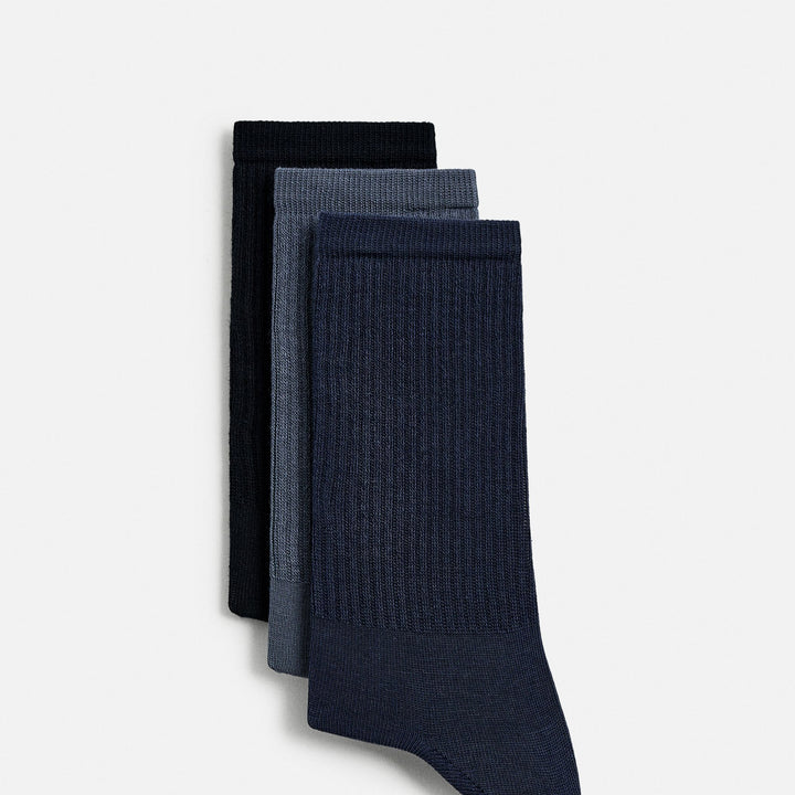 Moudda ZARA - Chaussettes Sport - Multicolores (Vert/Gris/Marine) Pack 3 - Tunisie 1