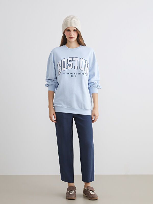 Moudda LC Waikiki - Sweatshirt en jersey Femme Bleu pâté - Tunisie 2