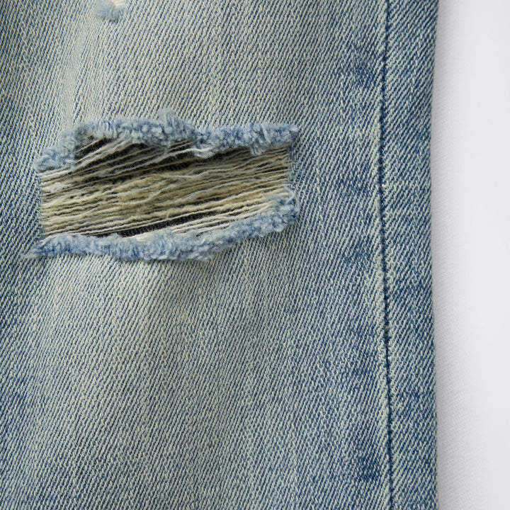 Moudda ZARA - Pantalon Denim Skinny - Déchiré & Dirty Wash - Tunisie 4
