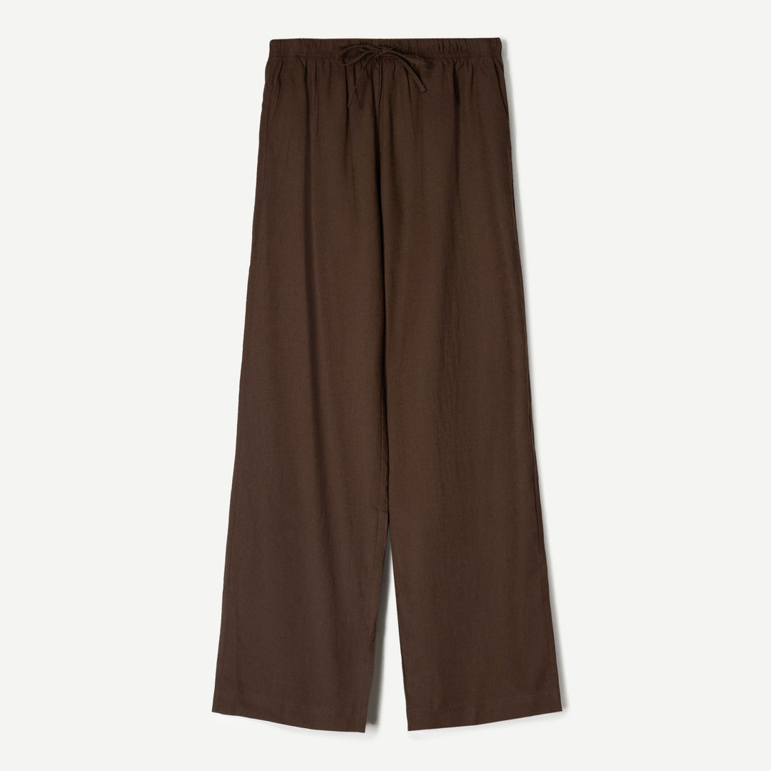 Moudda BERSHKA - Pantalon Lin - Détail Élastique Taille (Tall) - Tunisie 2