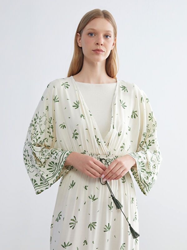 Moudda LC Waikiki - Robe tissée manches longues Femme Imprimé vert - Tunisie 1