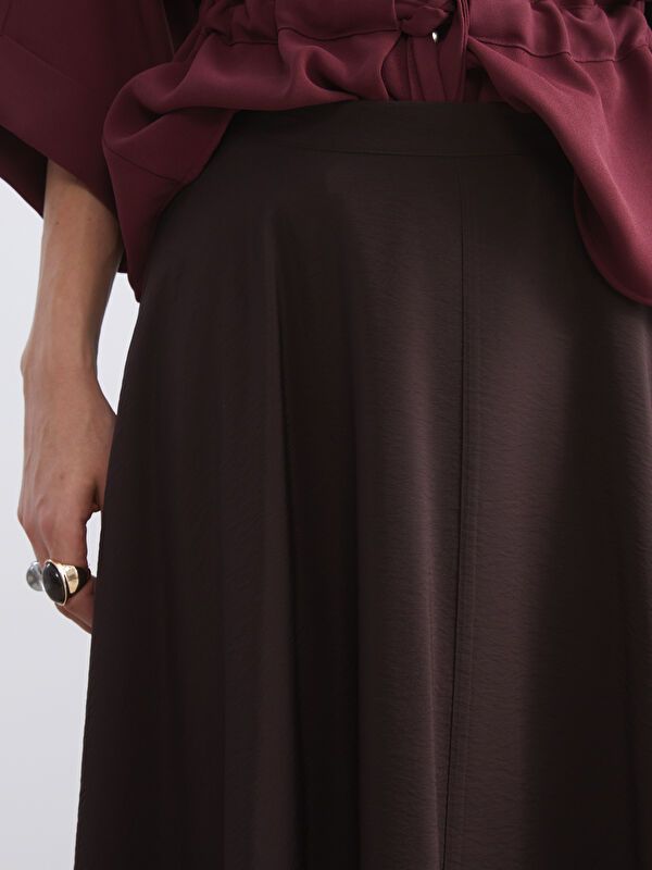 Moudda LC Waikiki - Jupe tissée Femme Brun foncé - Tunisie 3