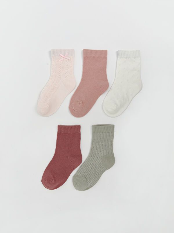 Moudda LC Waikiki - Chaussettes courtes Fille Rose pâle - Tunisie 1