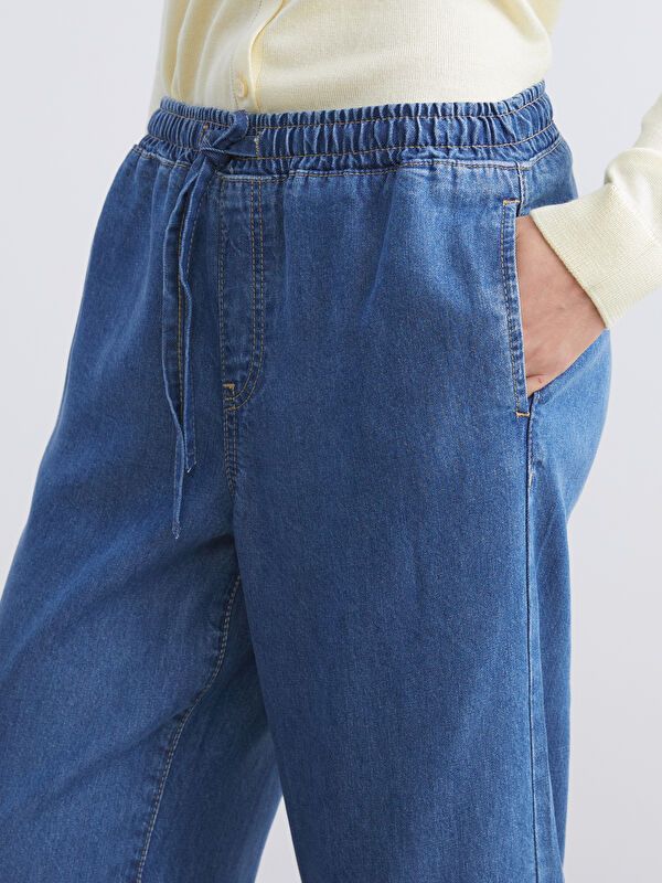 Moudda LC Waikiki - Pantalon jean tissé basique Femme Rodéo mid indigo - Tunisie 3