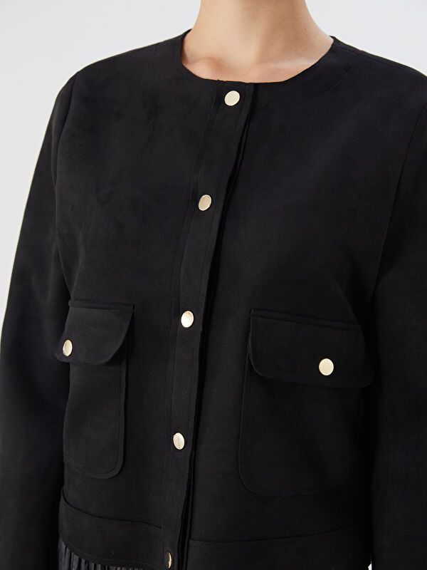 Moudda LC Waikiki - Chemise tissée manches longues Femme Noir - Tunisie 3