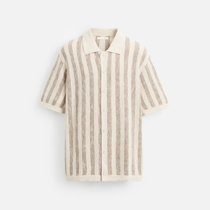 Moudda ZARA - Chemise Manches Courtes - Rayures Verticales - Tunisie 1
