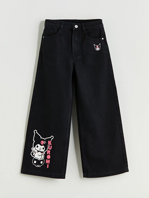 Moudda LC Waikiki - Pantalon tissé en denim Fille Rodéo noir - Tunisie 1