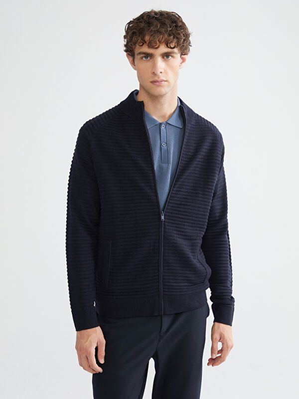 Moudda LC Waikiki - Cardigan en tricot Homme Marine - Tunisie 4