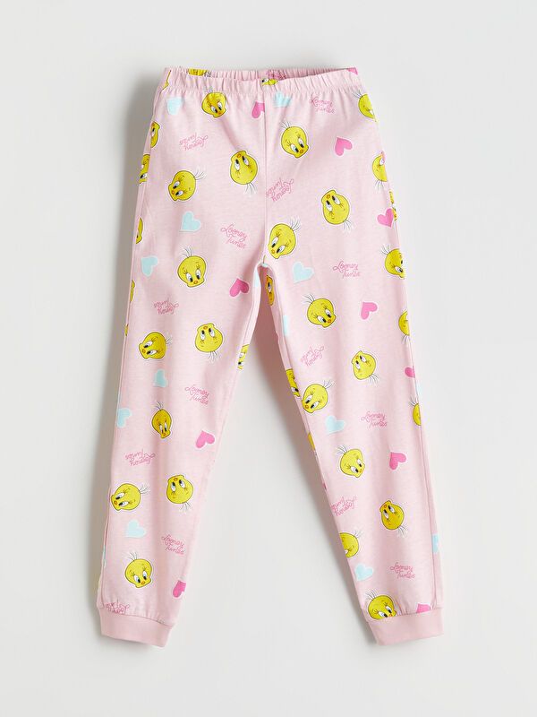 Moudda LC Waikiki - Pyjama en jersey manches longues moyen Fille Jaune clair - Tunisie 5