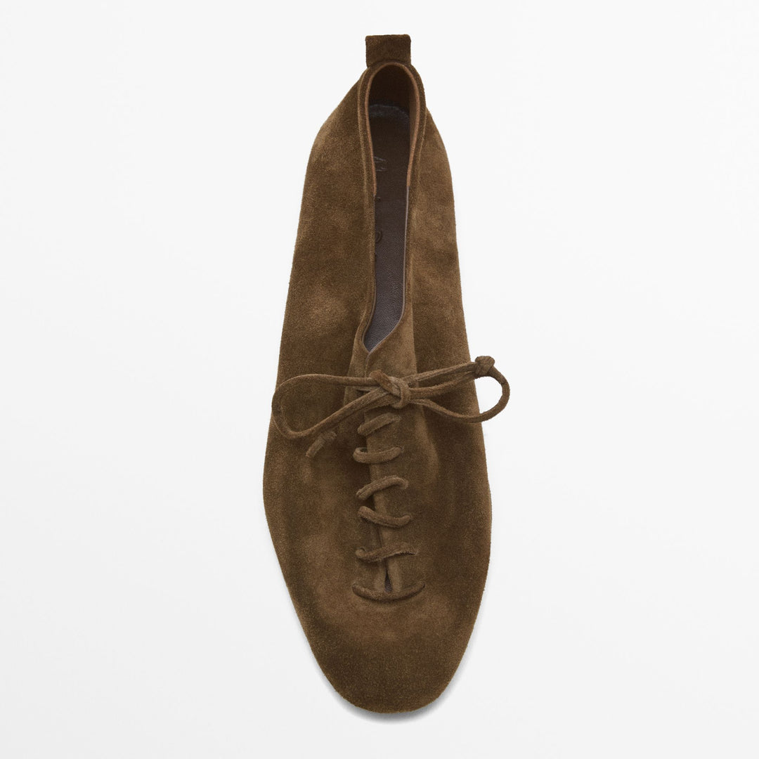 Moudda Massimo Dutti - Chaussures plates lacets douces - Tunisie 5