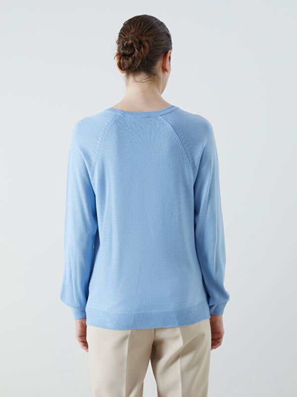 Moudda LC Waikiki - Pull tricot moyen Femme Bleu - Tunisie 4