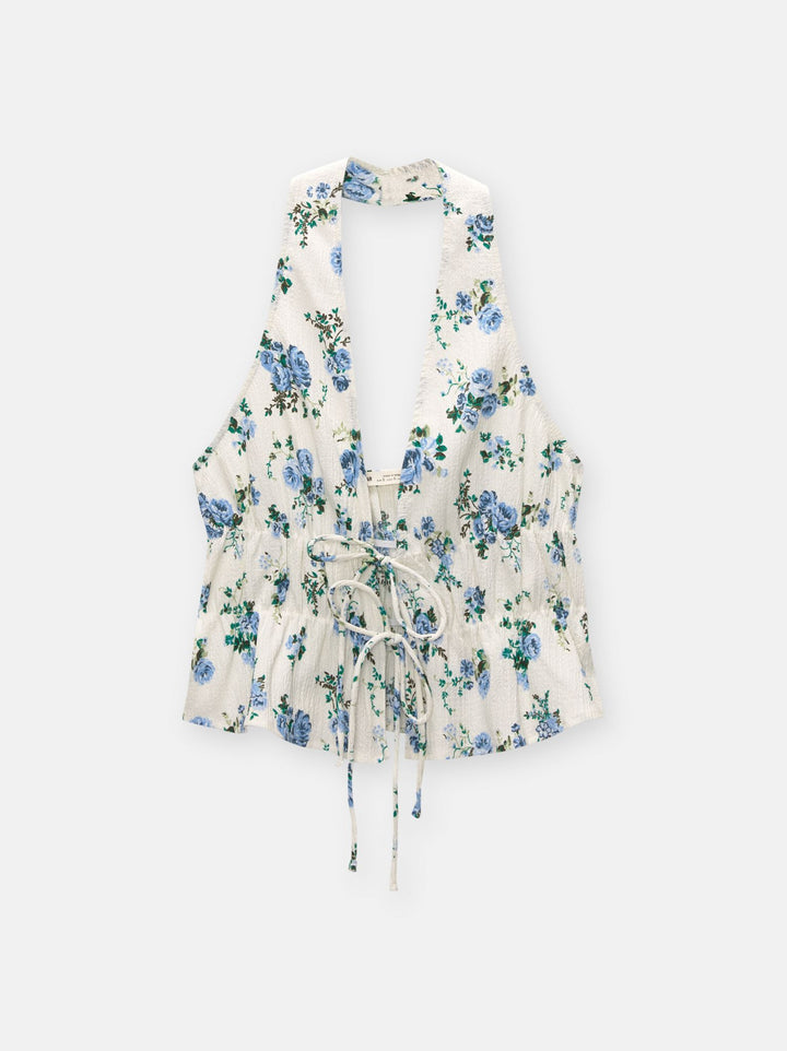 Moudda PULL & BEAR - Body Top Nœuds Bambula Fleurs - Tunisie 3