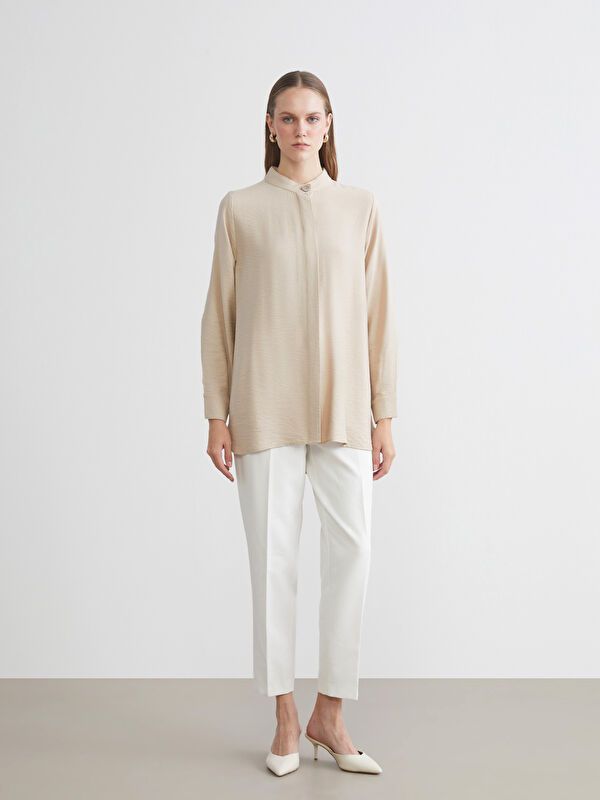 Moudda LC Waikiki - Tunique à manches longues Femme Beige - Tunisie 2