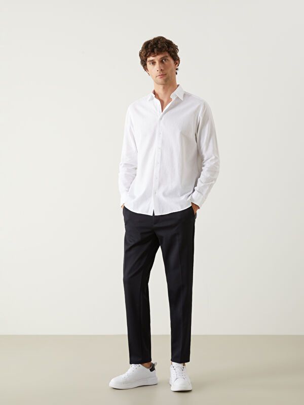 Moudda LC Waikiki - Chemise tissée à manches longues sb pour Hommes - Tunisie 2