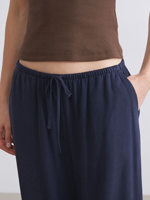 Moudda LC Waikiki - Pantalon tissé fin Femme Marine - Tunisie 3