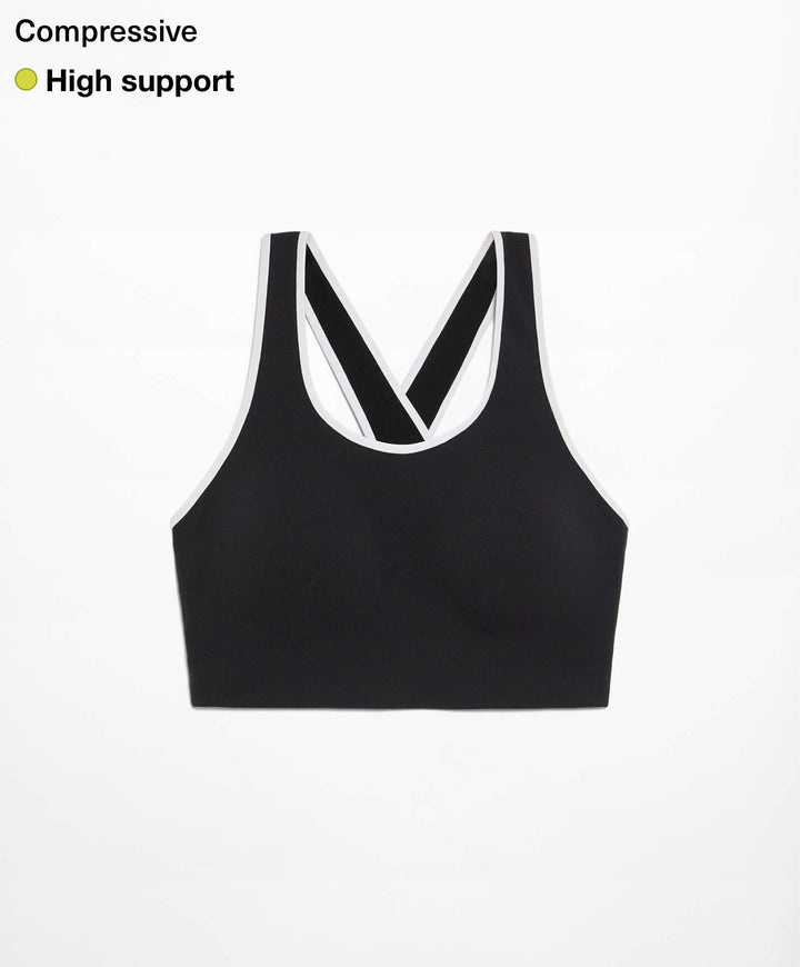 Moudda Oysho - Soutien-Gorge Compressif Dos Croisé avec Blocs - Tunisie 3