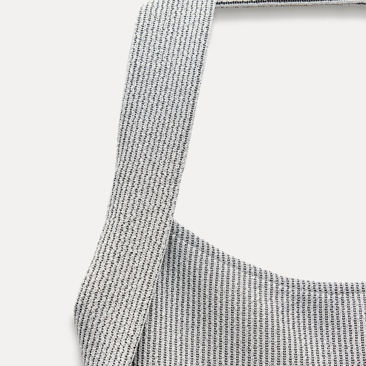 Moudda ZARA - T-shirt brassière côtelé avec lurex - Tunisie 3