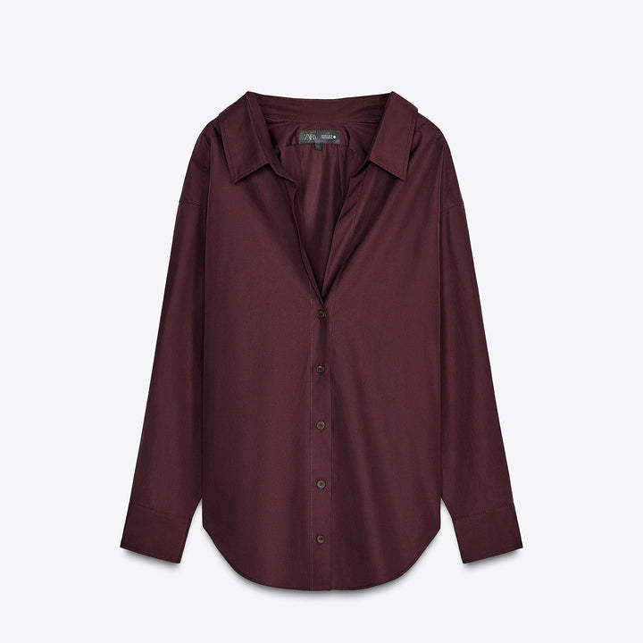 Moudda ZARA - Chemise Popeline - Encolure Dégagée - Tunisie 1