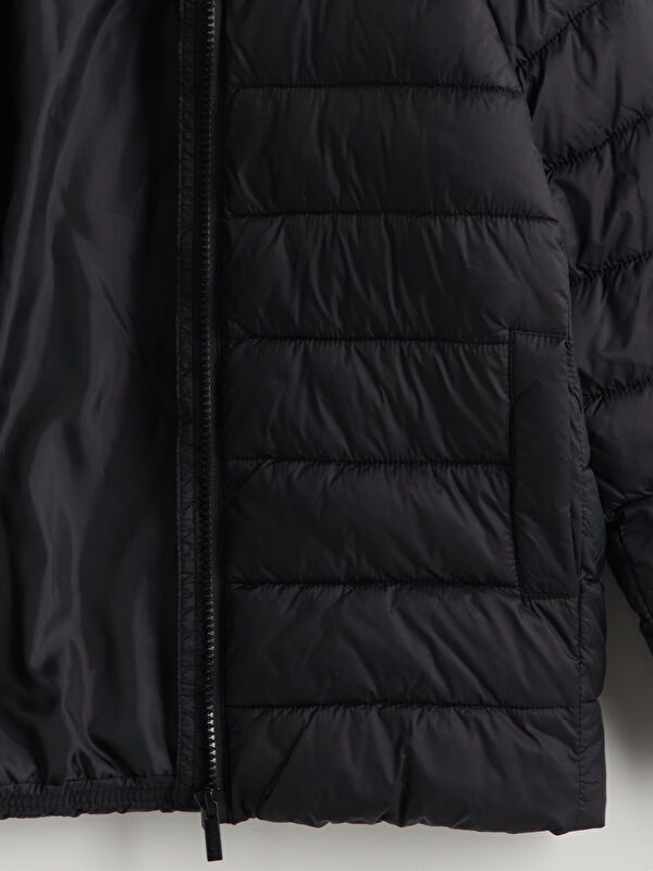 Moudda LC Waikiki - Manteau matelassé en nylon Fille Noir - Tunisie 3