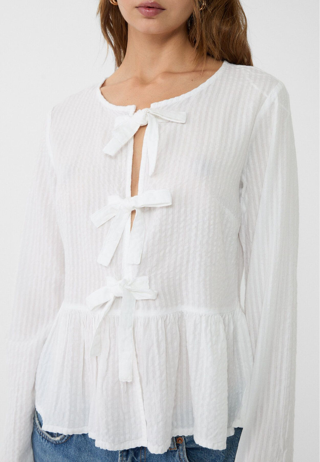 Moudda STRADIVARIUS - Blouse à Rayures avec Nœuds - Tunisie 4