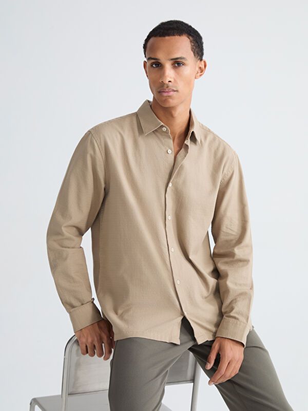 Moudda LC Waikiki - Chemise manches longues en tissu pour Homme - Tunisie 1