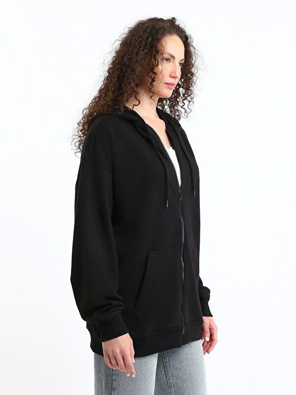Moudda LC Waikiki - Cardigan en jersey Femme Noir - Tunisie 4